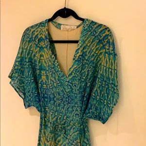 Rory Beca aqua tie dye dress